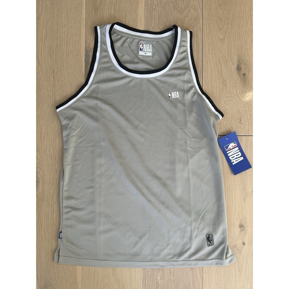 NBA True Fit Tank Jersey Gray Mens Size Medium